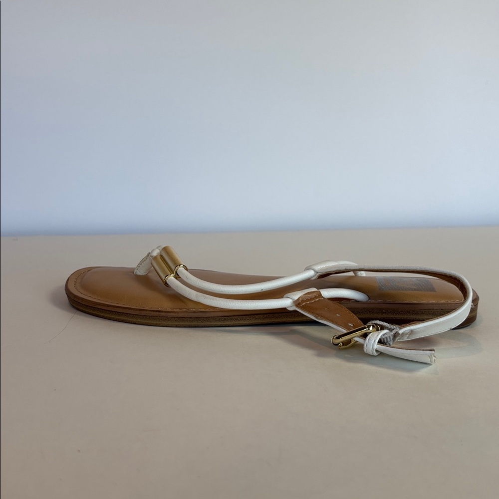 DV Dolce Vita White Flat Sandals Womens Jache Size 7 - Picture 7 of 9